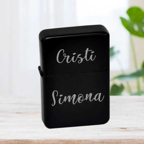 Brichetă neagră personalizată Nume