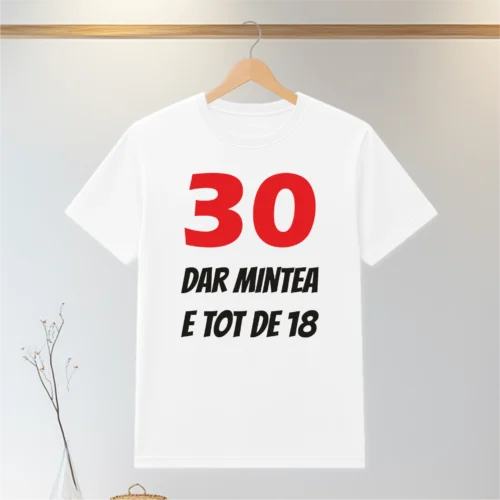 Tricou personalizabil imprimat, cu cauciuc, Aniversarea vârstei de 30 de ani [ #0075 ]