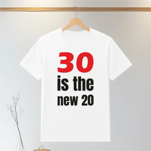 Tricou personalizabil imprimat, cu cauciuc, Aniversarea vârstei de 30 de ani [ #0076 ]
