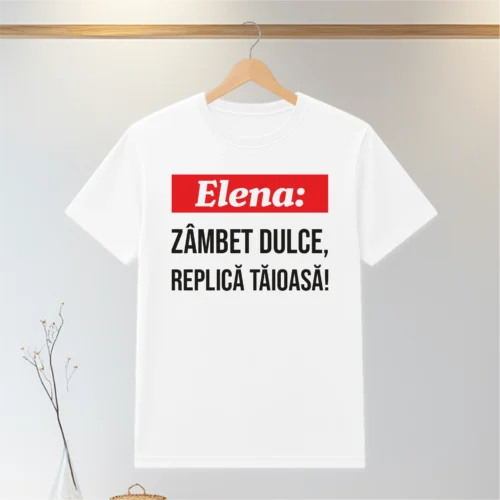 Tricou personalizabil imprimat, cu cauciuc, Aniversarea zilei onomastice, Sf. Elena [ #0100 ]