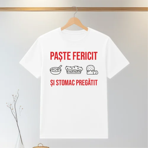 Tricou personalizabil imprimat, cu cauciuc, Cadou de Paște [ #0109 ]