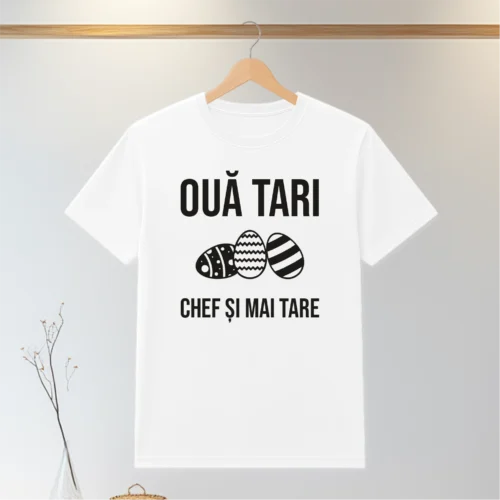 Tricou personalizabil imprimat, cu cauciuc, Cadou de Paște [ #0111 ]