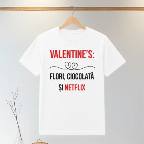 Tricou personalizabil imprimat, cu cauciuc, Cadou de Valentine’s Day [ #0116 ]