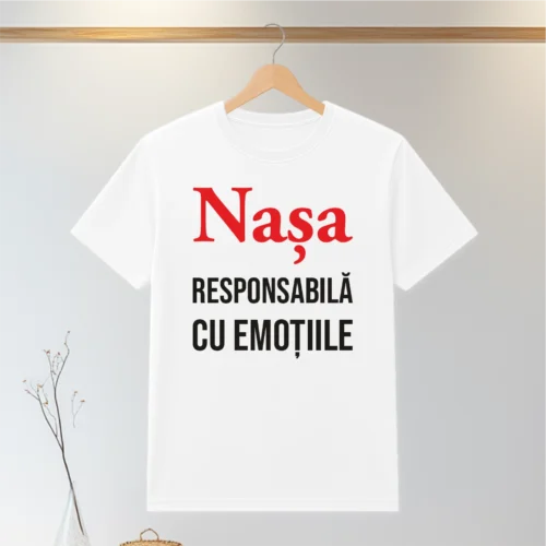 Tricou personalizabil imprimat, cu cauciuc, Cadou pentru Nașa de Nuntă [ #0128 ]