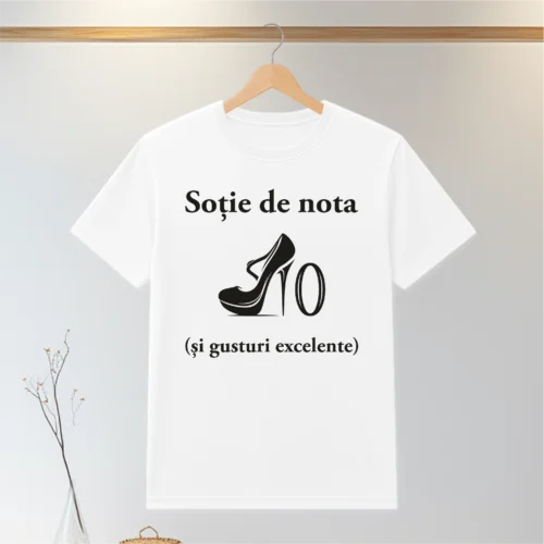 Tricou personalizabil imprimat, cu cauciuc, Cadou pentru Soție [ #0134 ]
