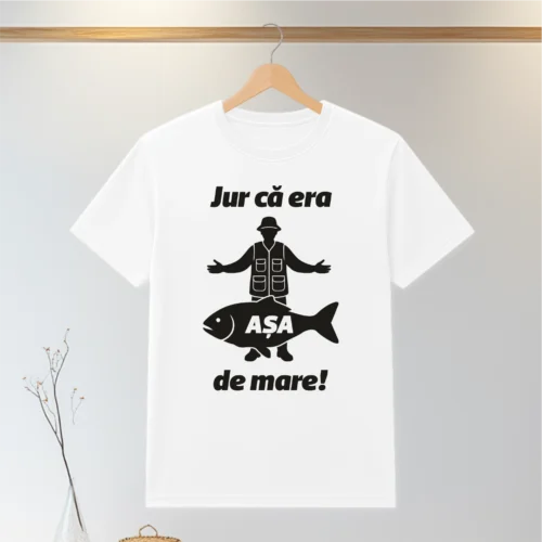 Tricou personalizabil imprimat, cu cauciuc, Cadou pentru Pescar [ #0165 ]