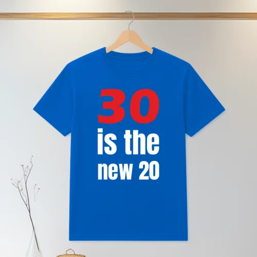 Tricou personalizabil imprimat, cu cauciuc, Aniversarea vârstei de 30 de ani [ #0076 ]