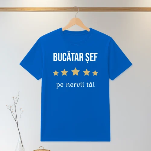 Tricou personalizabil imprimat, cu cauciuc, Cadou pentru Bucătar [ #0091 ]