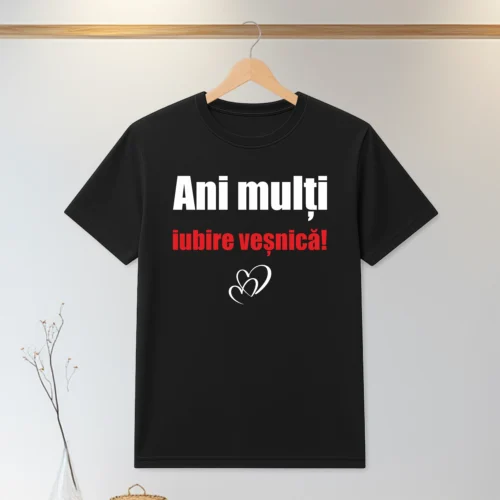 Tricou personalizabil imprimat, cu cauciuc, Aniversare ani căsătorie [ #0059 ]