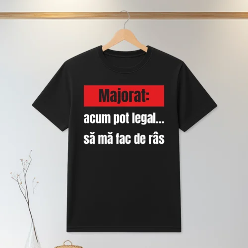 Tricou personalizabil imprimat, cu cauciuc, Aniversarea vârstei de 18 ani, Majorat [ #0071 ]