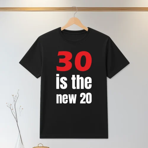 Tricou personalizabil imprimat, cu cauciuc, Aniversarea vârstei de 30 de ani [ #0076 ]
