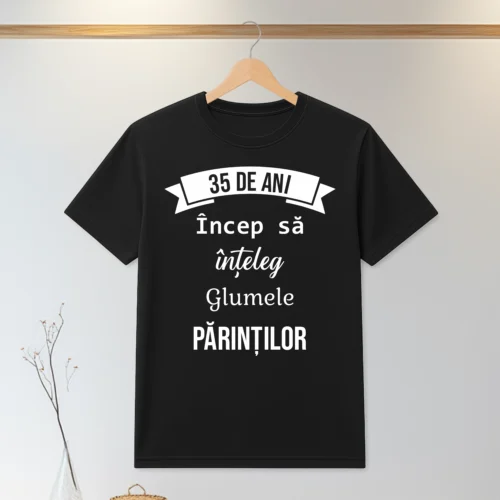 Tricou personalizabil imprimat, cu cauciuc, Aniversarea vârstei de 35 de ani [ #0078 ]