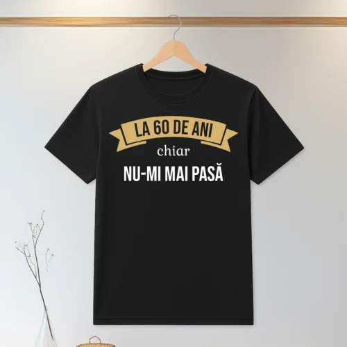 Tricou personalizabil imprimat, cu cauciuc, Aniversarea vârstei de 60 de ani [ #0088 ]