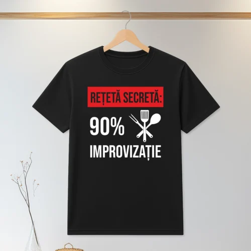 Tricou personalizabil imprimat, cu cauciuc, Cadou pentru Bucătar [ #0093 ]