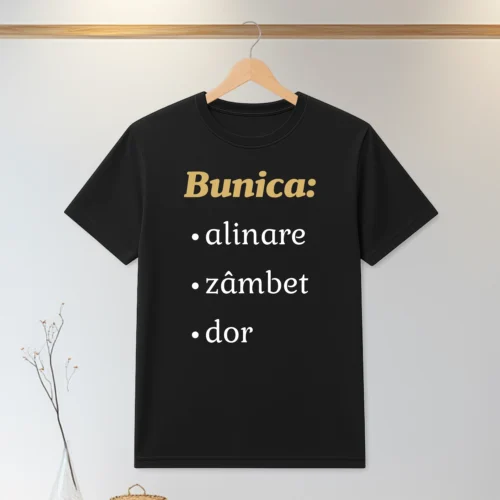 Tricou personalizabil imprimat, cu cauciuc, Cadou pentru Bunica [ #0094 ]