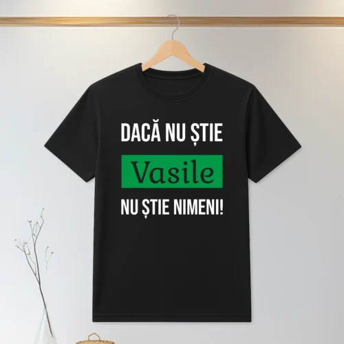 Tricou personalizabil imprimat, cu cauciuc, Aniversarea zilei onomastice, Sf. Vasile [ #0098 ]