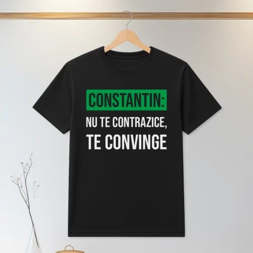 Tricou personalizabil imprimat, cu cauciuc, Aniversarea zilei onomastice, Sf. Constantin [ #0099 ]
