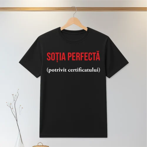 Tricou personalizabil imprimat, cu cauciuc, Cadou pentru Soție [ #0130 ]