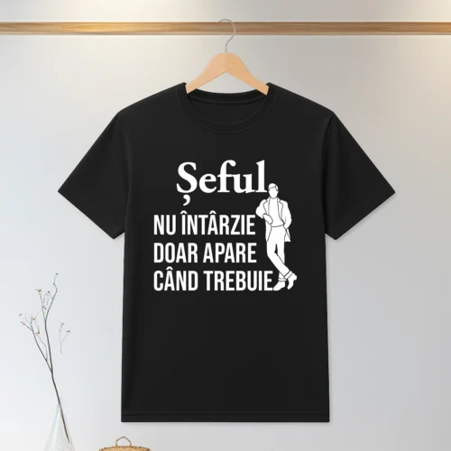 Tricou personalizabil imprimat, cu cauciuc, Cadou pentru Șef [ #0158 ]