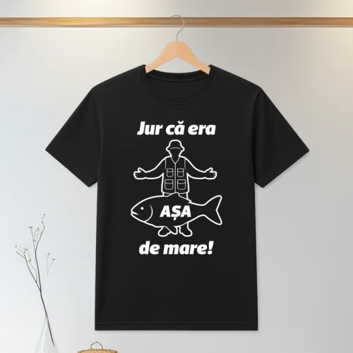 Tricou personalizabil imprimat, cu cauciuc, Cadou pentru Pescar [ #0165 ]