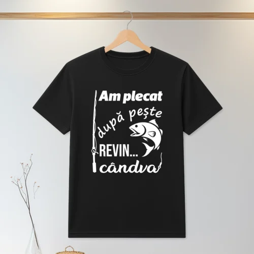 Tricou personalizabil imprimat, cu cauciuc, Cadou pentru Pescar [ #0169 ]