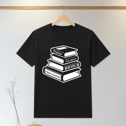 Tricou personalizabil imprimat, cu cauciuc, Cadou pentru Profesor [ #0172 ]