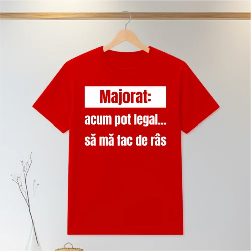 Tricou personalizabil imprimat, cu cauciuc, Aniversarea vârstei de 18 ani, Majorat [ #0071 ]