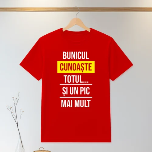 Tricou personalizabil imprimat, cu cauciuc, Cadou pentru Bunicul [ #0096 ]