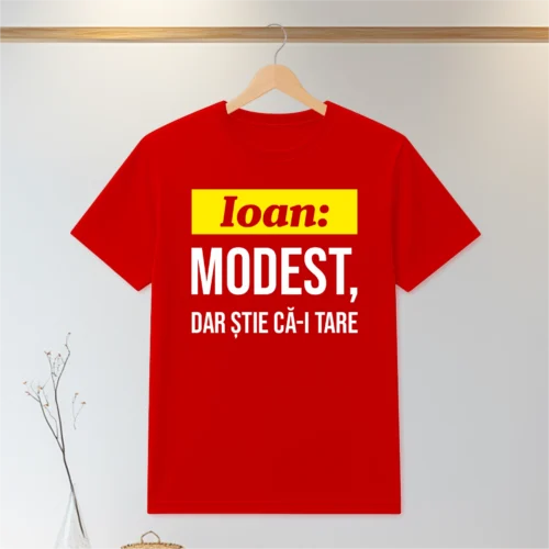 Tricou personalizabil imprimat, cu cauciuc, Aniversarea zilei onomastice, Sf. Ioan [ #0102 ]