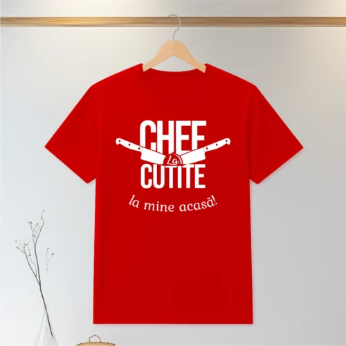 Tricou personalizabil imprimat, cu cauciuc, Cadou Bucătar [ #0120 ]