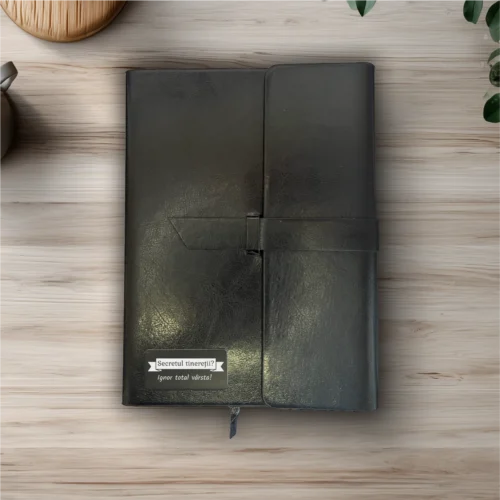 Agendă piele personalizată – simplă sau set cu termos, Cadou pentru Aniversarea vârstei [ #0307 ]