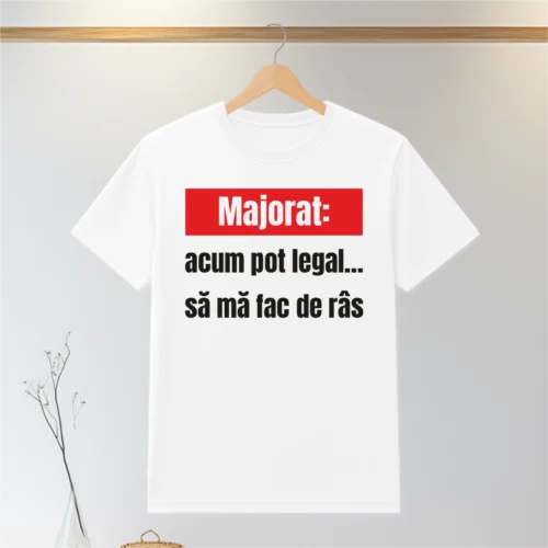 Tricou personalizabil imprimat, cu cauciuc, Aniversarea vârstei de 18 ani, Majorat [ #0071 ]