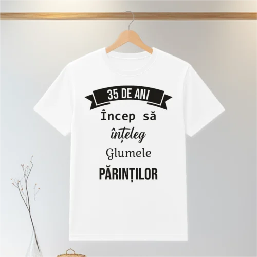 Tricou personalizabil imprimat, cu cauciuc, Aniversarea vârstei de 35 de ani [ #0078 ]