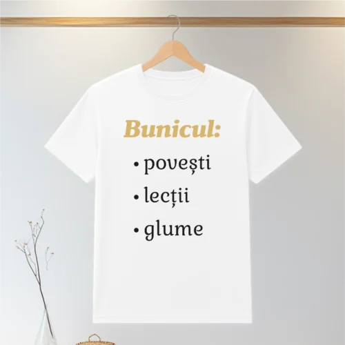 Tricou personalizabil imprimat, cu cauciuc, Cadou pentru Bunicul [ #0095 ]