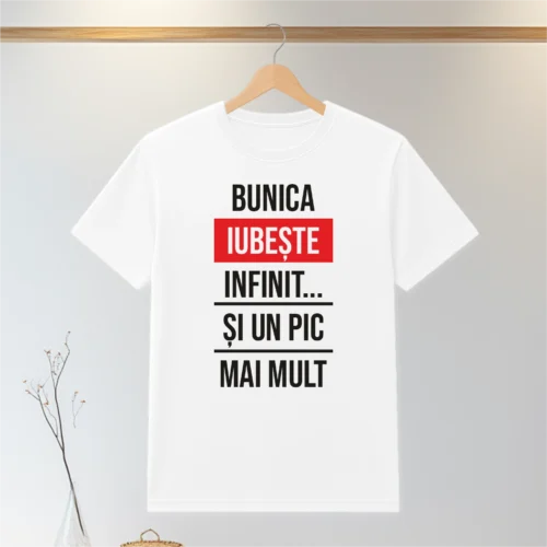 Tricou personalizabil imprimat, cu cauciuc, Cadou pentru Bunica [ #0097 ]