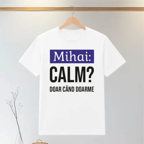 Tricou personalizabil imprimat, cu cauciuc, Aniversarea zilei onomastice, Sf. Mihai [ #0103 ]