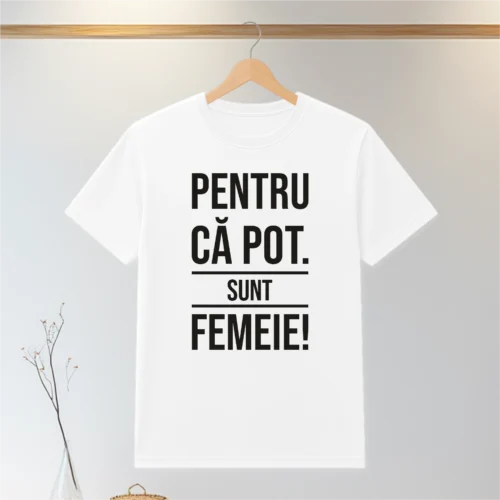 Tricou personalizabil imprimat, cu cauciuc, Cadou de 8 Martie [ #0113 ]
