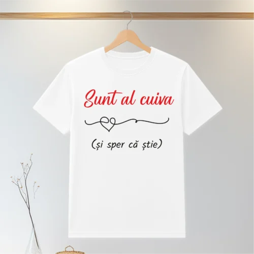 Tricou personalizabil imprimat, cu cauciuc, Cadou de Valentine’s Day [ #0117 ]