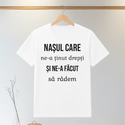 Tricou personalizabil imprimat, cu cauciuc, Cadou pentru Nașul de Nuntă [ #0125 ]