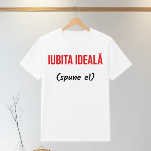 Tricou personalizabil imprimat, cu cauciuc, Cadou pentru Iubită [ #0135 ]
