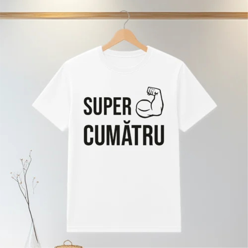 Tricou personalizabil imprimat, cu cauciuc, Cadou pentru Cumătru [ #0139 ]