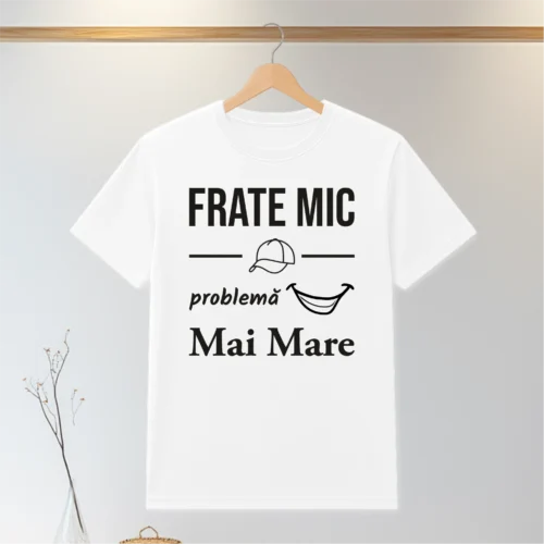 Tricou personalizabil imprimat, cu cauciuc, Cadou pentru Frate [ #0144 ]