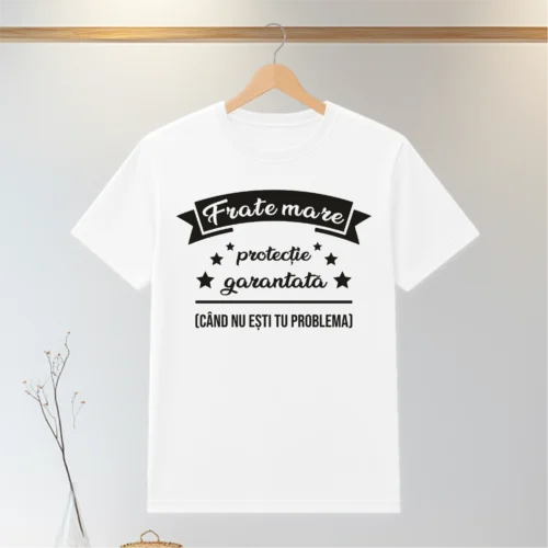 Tricou personalizabil imprimat, cu cauciuc, Cadou pentru Frate [ #0147 ]