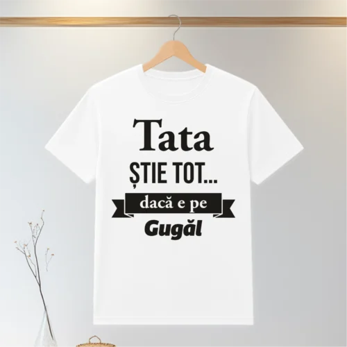Tricou personalizabil imprimat, cu cauciuc, Cadou pentru Tata [ #0152 ]