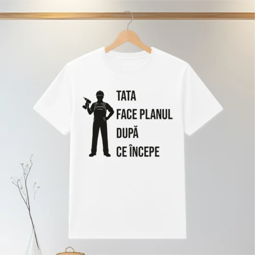Tricou personalizabil imprimat, cu cauciuc, Cadou pentru Tata [ #0153 ]