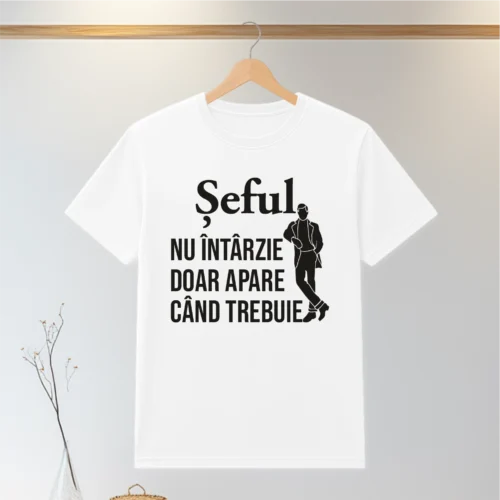 Tricou personalizabil imprimat, cu cauciuc, Cadou pentru Șef [ #0158 ]