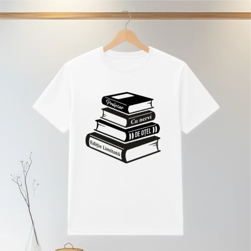Tricou personalizabil imprimat, cu cauciuc, Cadou pentru Profesor [ #0172 ]