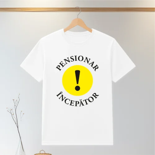 Tricou personalizabil imprimat, cu cauciuc, Cadou pentru Pensionare [ #0174 ]