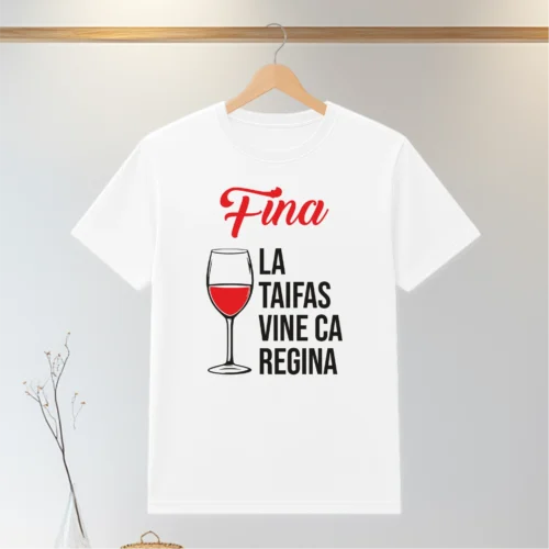 Tricou personalizabil imprimat, cu cauciuc, Cadou pentru Fina [ #0178 ]