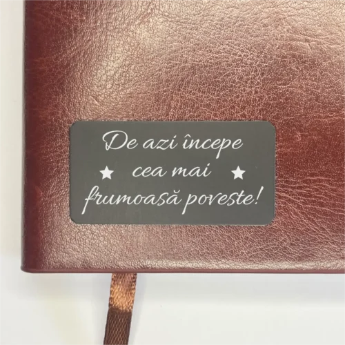 Agendă piele personalizată – simplă sau set cu termos, Cadou pentru Absolvire [ #0285 ]